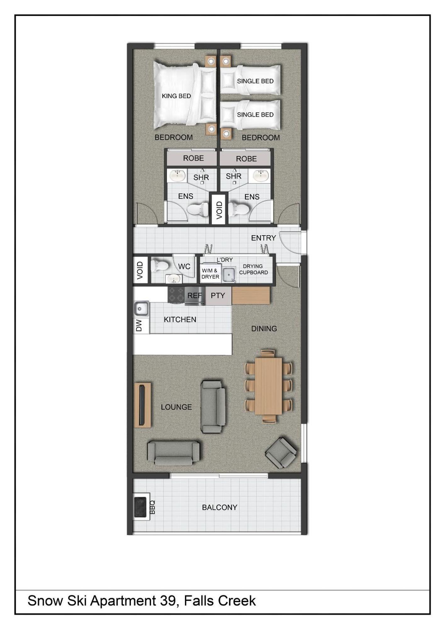 Snow Ski Apartments 39 Falls Creek Esterno foto